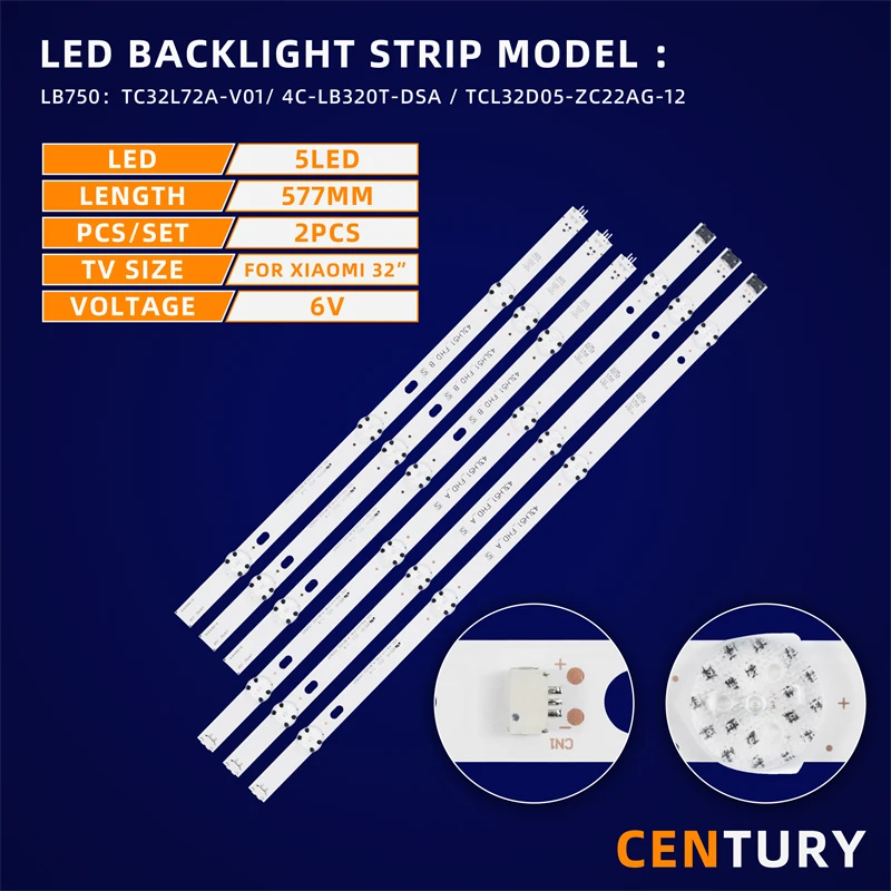 5kit LED backlight strip  SSC_43inch_FHD_A/B_REV02_150925 for LG 43LH5700/43LH520V/43LH590