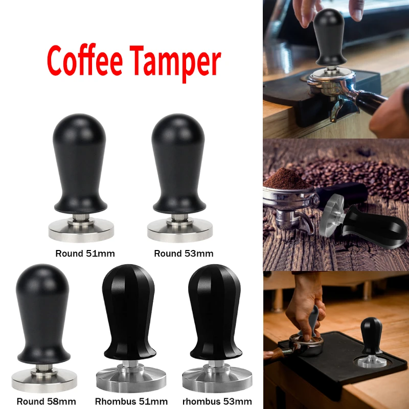 

Молоток для кофейного порошка, портативный Темпер для кофе, инструмент с регулируемой глубиной для профиля, из нержавеющей стали, Темпер дл...