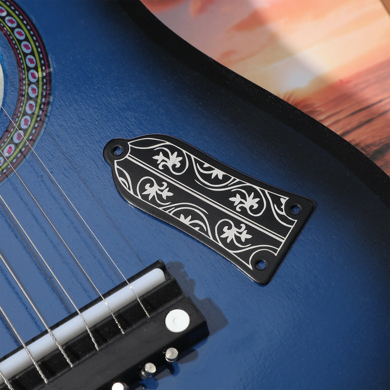 GR34 Чехол в форме анкерного стержня для электрогитары (черный) Крышка гитары