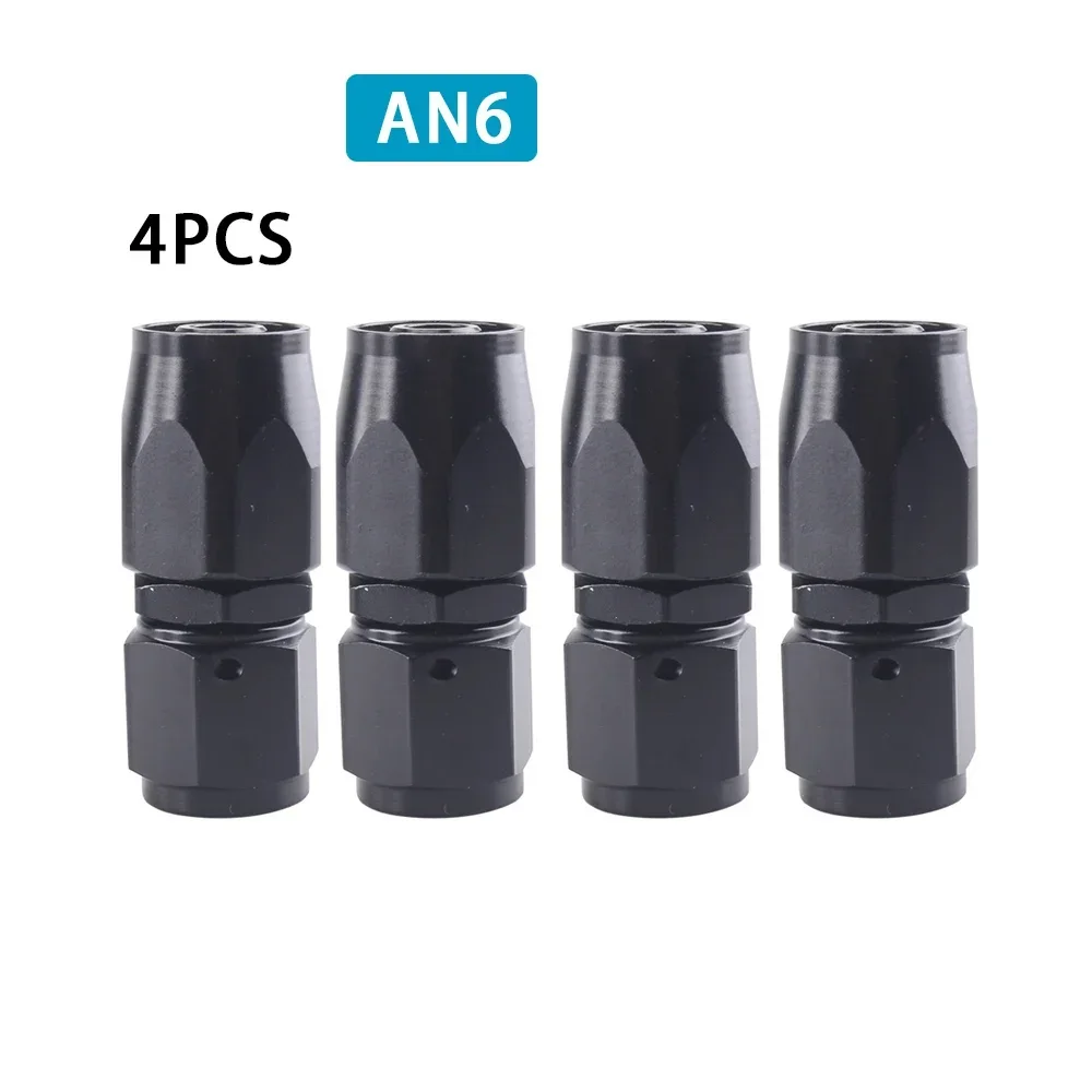 4 шт. AN4/6/8/10/12 поворотный концевой фитинг шланга масляный топливный шланг многоразовый адаптер концевой соединитель для плетеного топливного шланга CPE