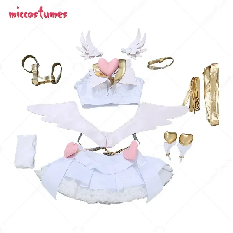 Miccostumes женские чулки для девочек Белый Косплей-костюм женщин костюм на Хэллоуин