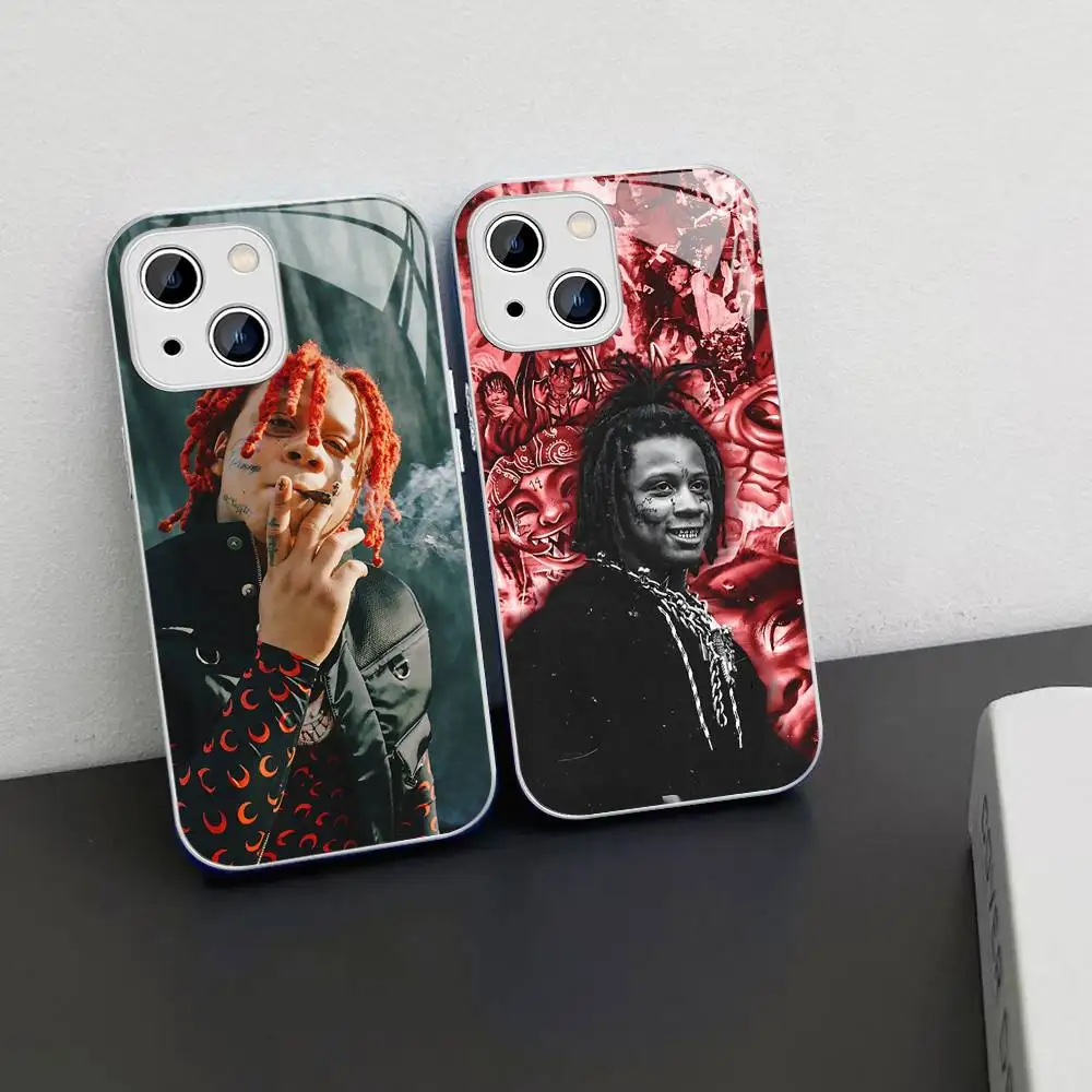 Фото Защитное стекло Rapper T-Trippie R-Redd для Iphone 14 13 12 11 Pro Mini XS MAX 14Plus X XS XR Fundas №5