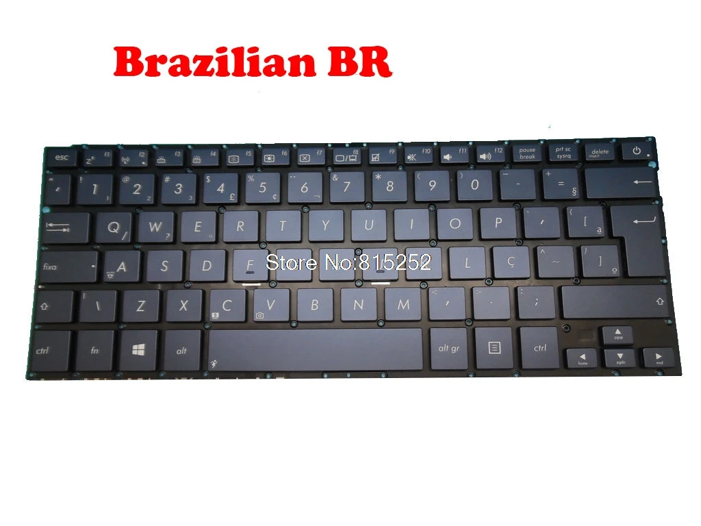 

Laptop Keyboard For ASUS UX301 UX301L UX301LA Blue Brazilian BR/Japanese JP/Portuguese PO No backlight film 0KNB0-362APO00