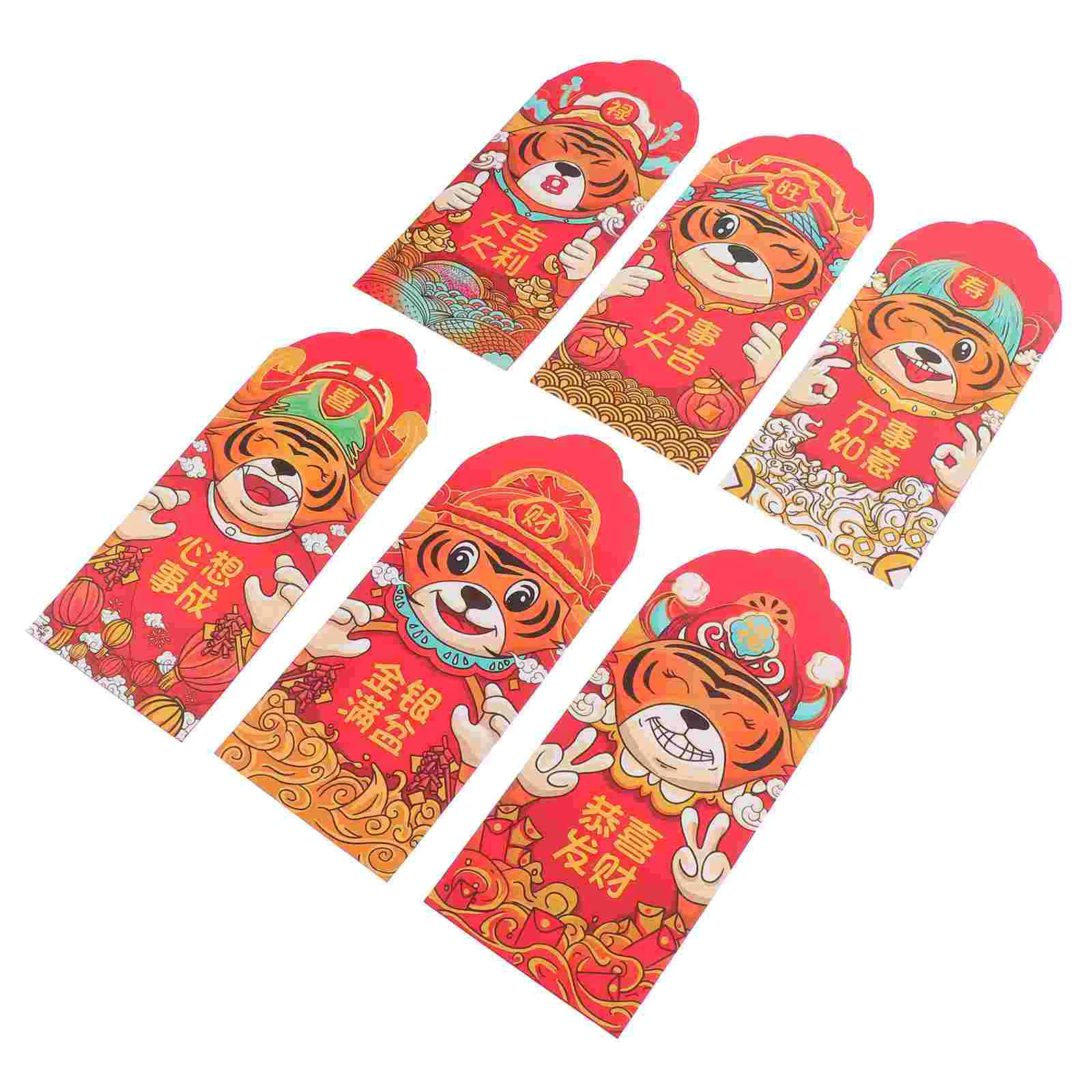 

Конверты с карманами для денег, красный, китайский год