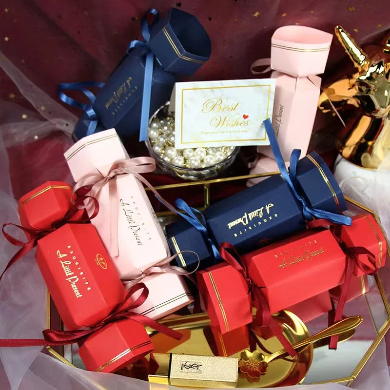 

10/20 Creative Candy Shape Wedding Paper Box Ins Style Chocolate Candy Packaging Birthday Party Christmas Gift Box