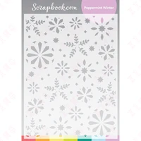 new festival peppermint winter painting scrapbook diy layering stencils coloring embossing album decoration craft reusable molds