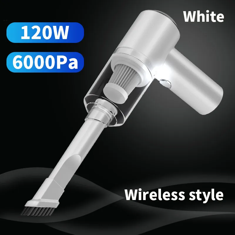 Автомобильный пылесос беспроводной пистолет перезаряжаемый ручной для домашних