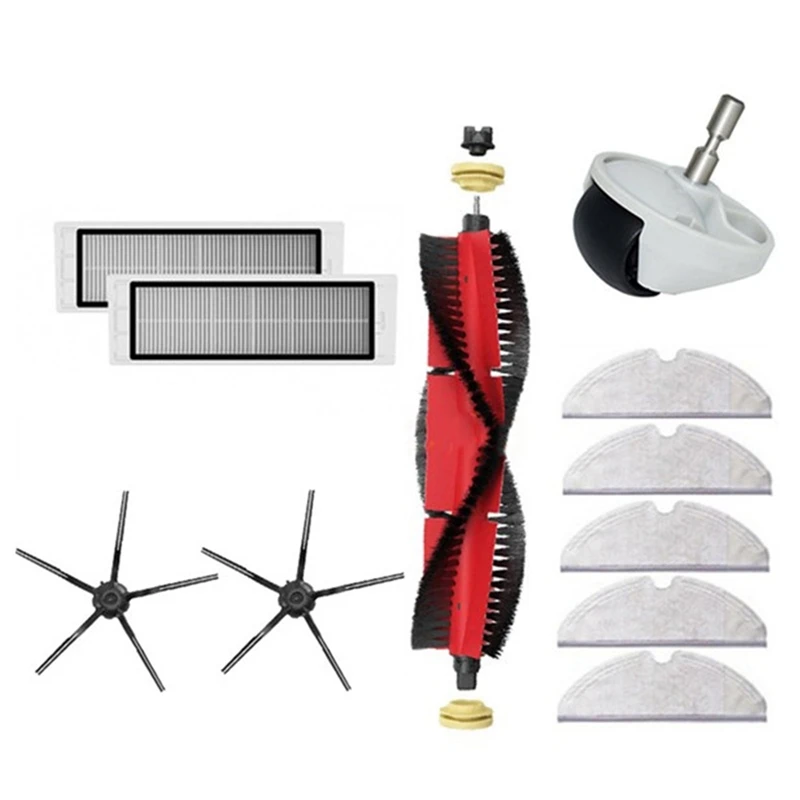 

HEPA Filter Main Brush Mop Cloth Side Brush For Xiaomi Roborock S50 S51 S55 S5 Max S6 S60 Pure S6 Maxv E25 Vacuum Parts