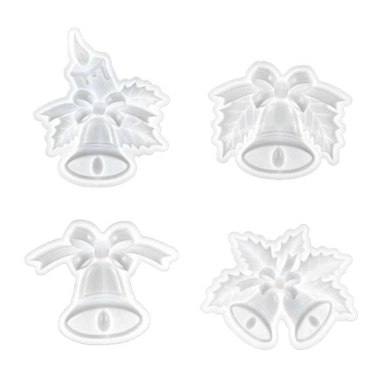 

4 шт./набор, силиконовые формы для украшения колокольчиков
