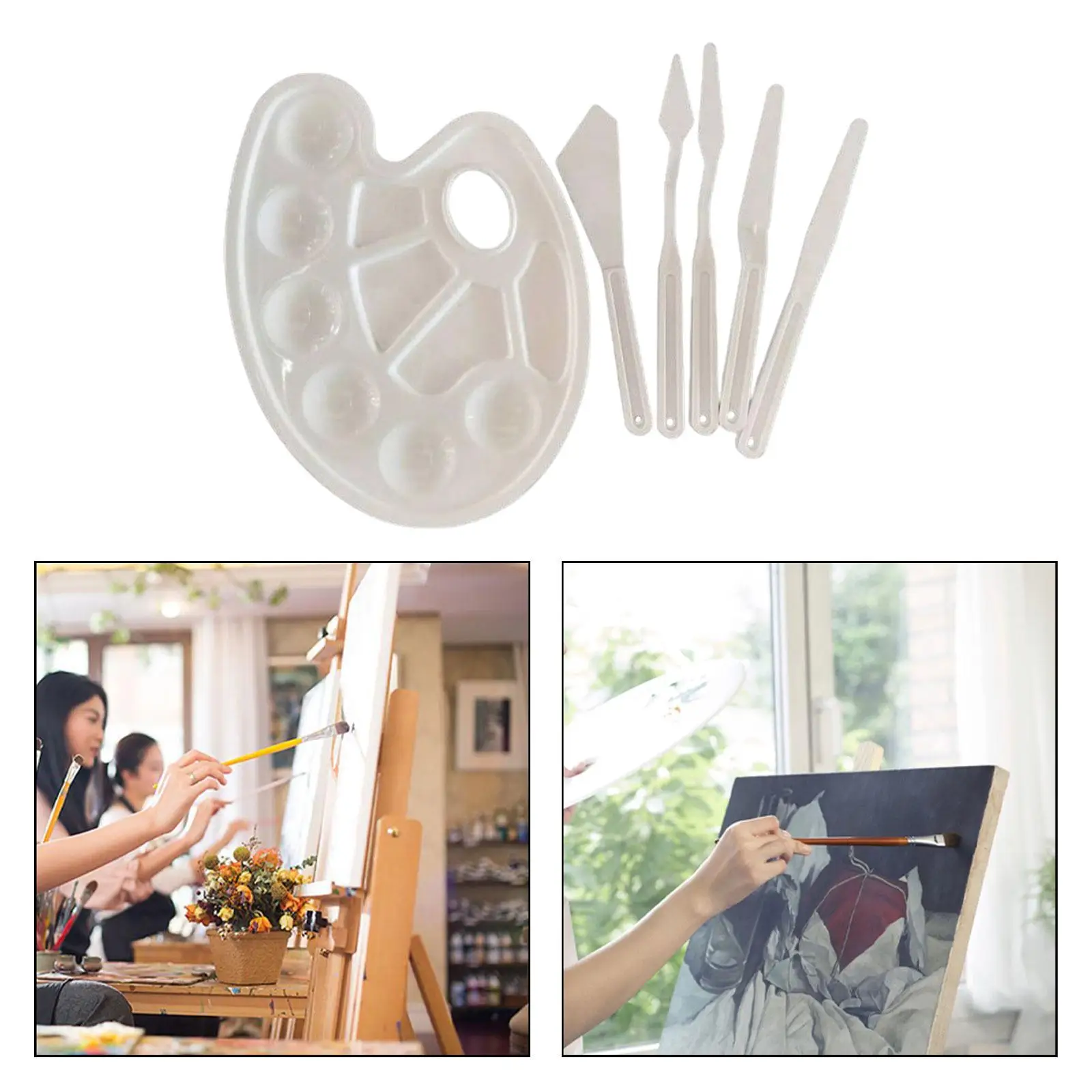 6 шт. набор ножей для рисования гуашью