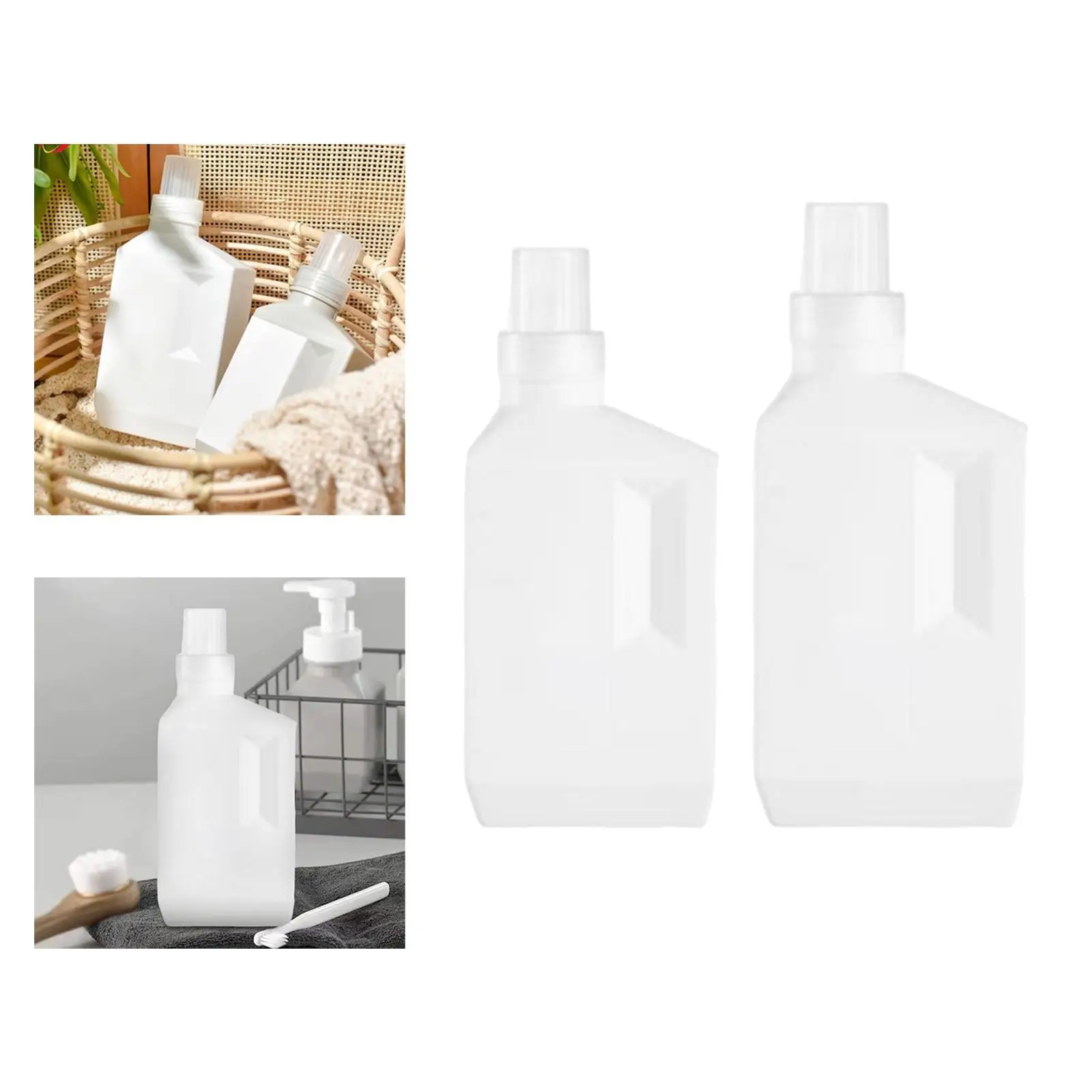 Белый пустой контейнер для стирального порошка PE легкая замена хранения