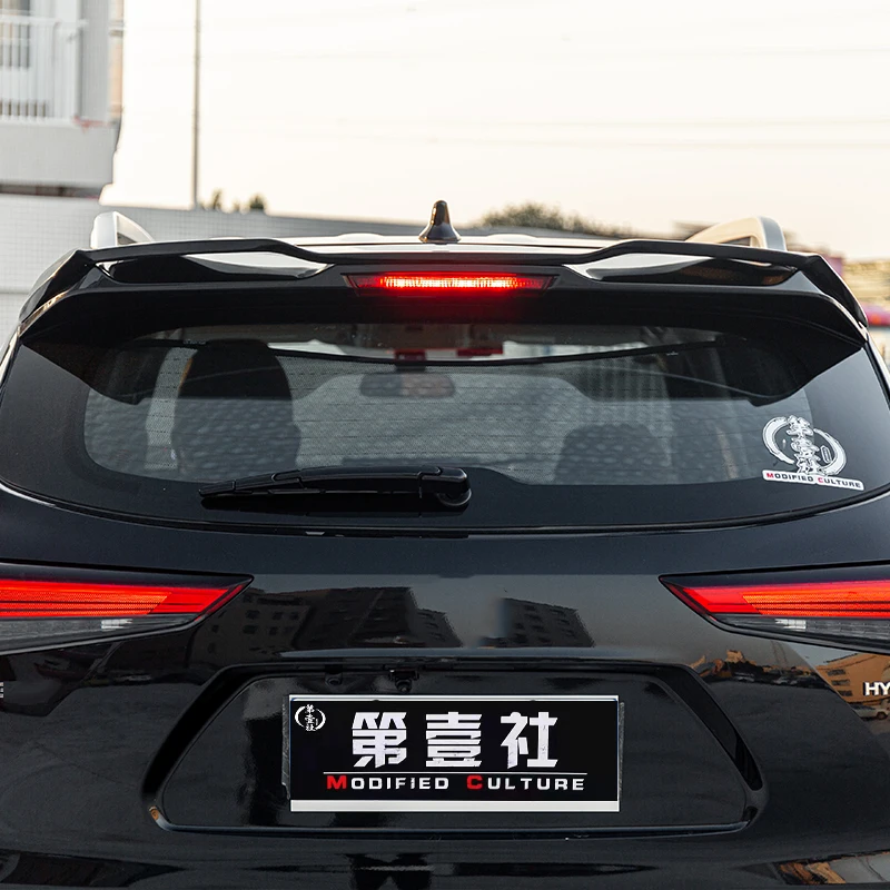 Для Toyota Highlander 4th 2021-2022 Новый MC Mecha форма задний спойлер для багажника заднее крыло