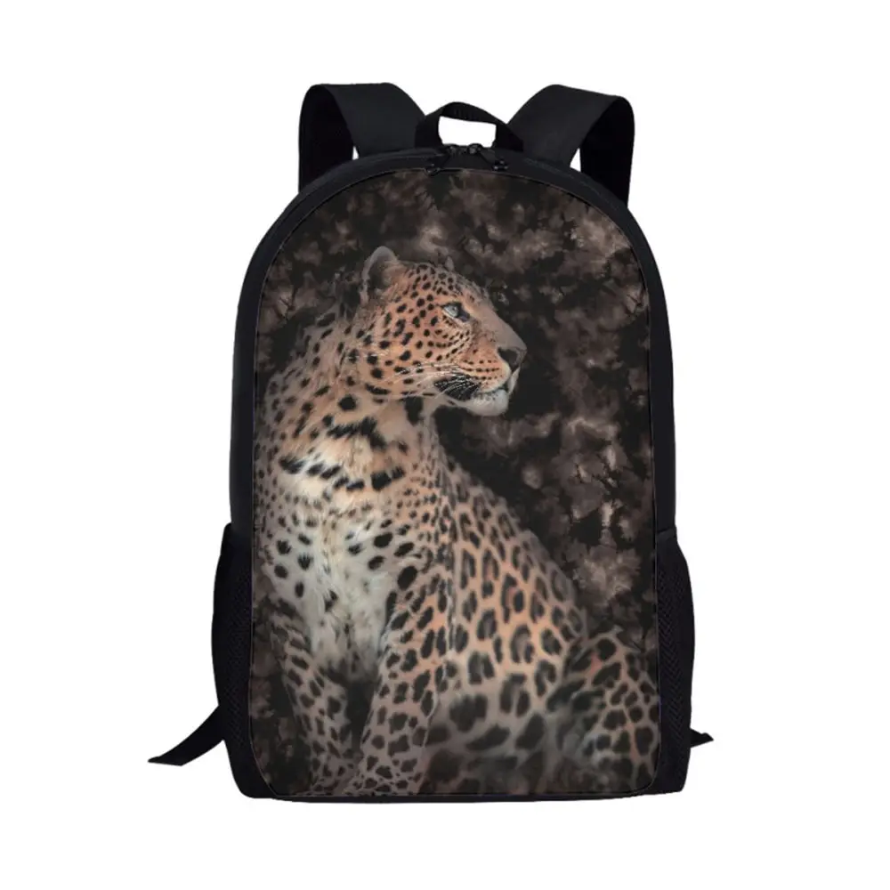 

17Inch Children School Bag for Boys Girls Back pack Cute Leopard Print Kids Book Bag Schoolbag Student Backpack Mochila infantil