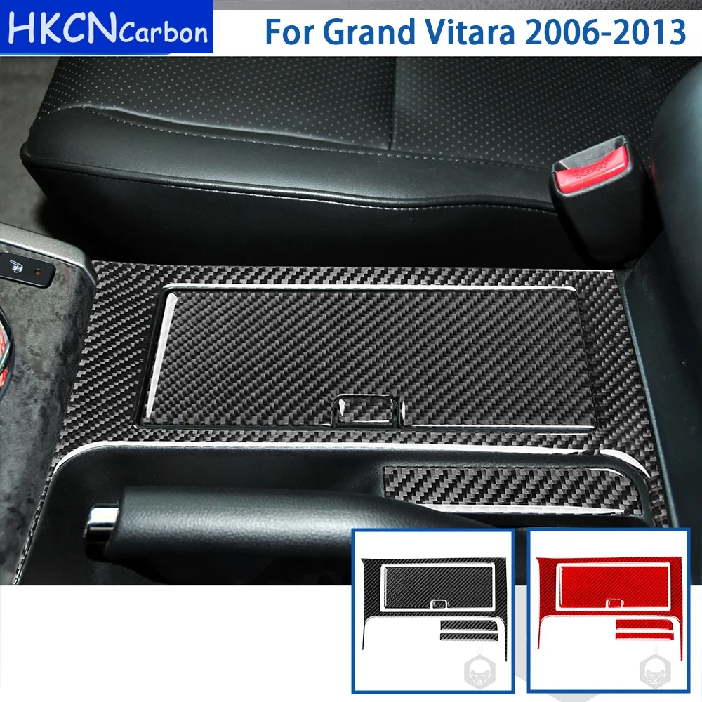 Для Suzuki Grand Vitara 2006-2013 аксессуары из углеродного волокна центральный держатель для