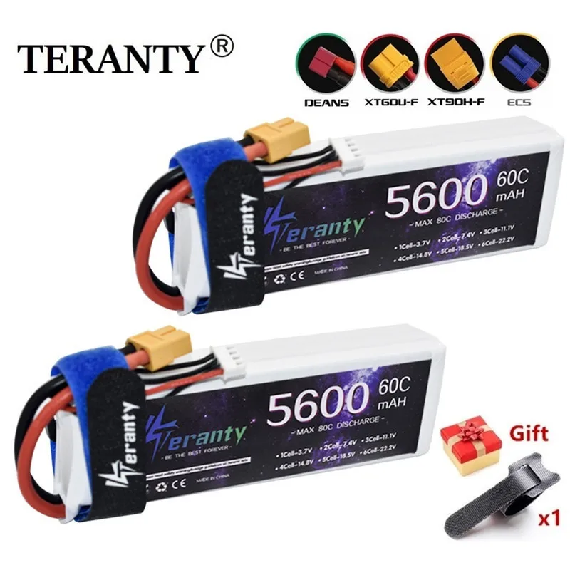 

Обновленный аккумулятор Lipo 5600 мАч 11,1 В 3s 60C, запасные части для радиоуправляемого автомобиля, самолета, лодки, дрона, квадрокоптера, батарея ...