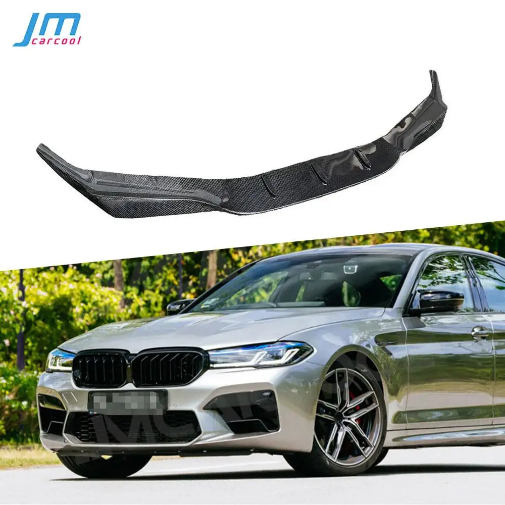 

Передний бампер из углеродного волокна для BMW 5 серии F90 M5 LCI 2021 + передний бампер подбородок спойлер защитный чехол автомобильные аксессуары