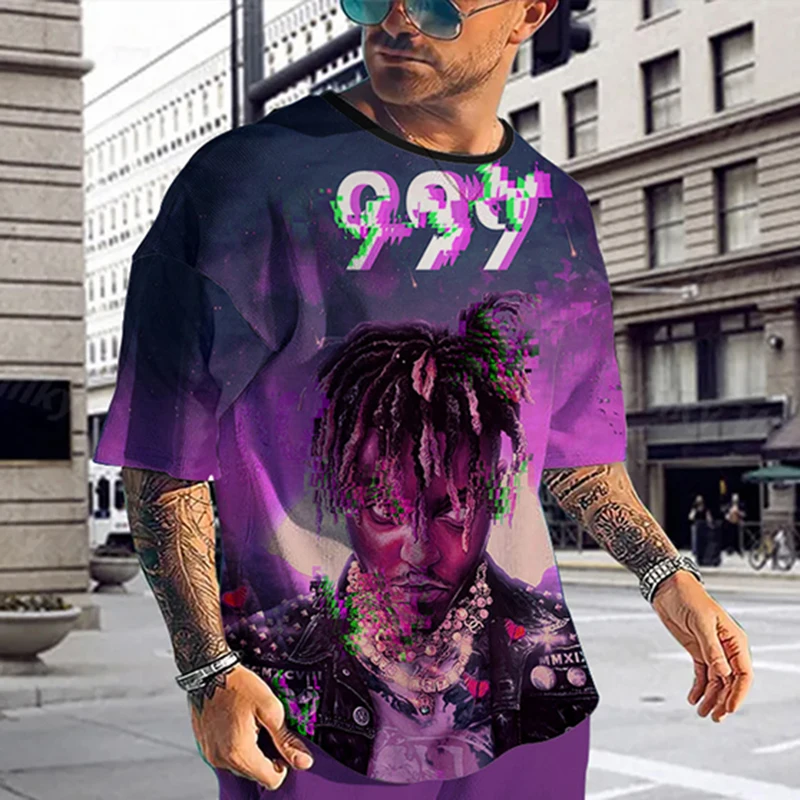 

Футболка мужская с коротким рукавом и 3D-принтом в стиле хип-хоп