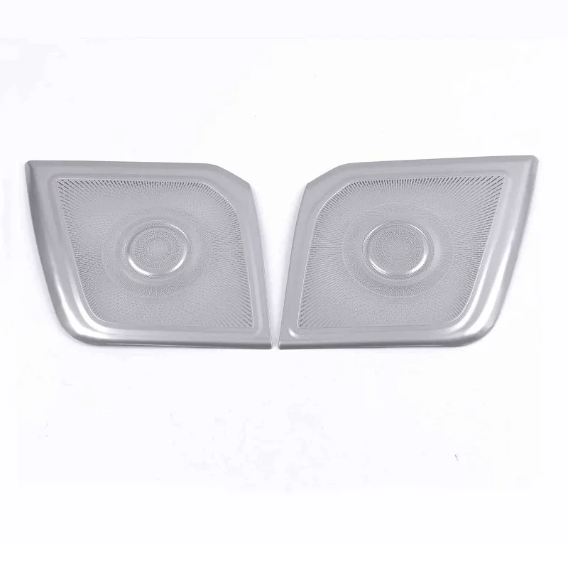 

Silver Black Car Interior Styling Door Horn Sticker Cover Speaker Protection Moulding Trim for TOYOTA HIACE 2019 2020 2021