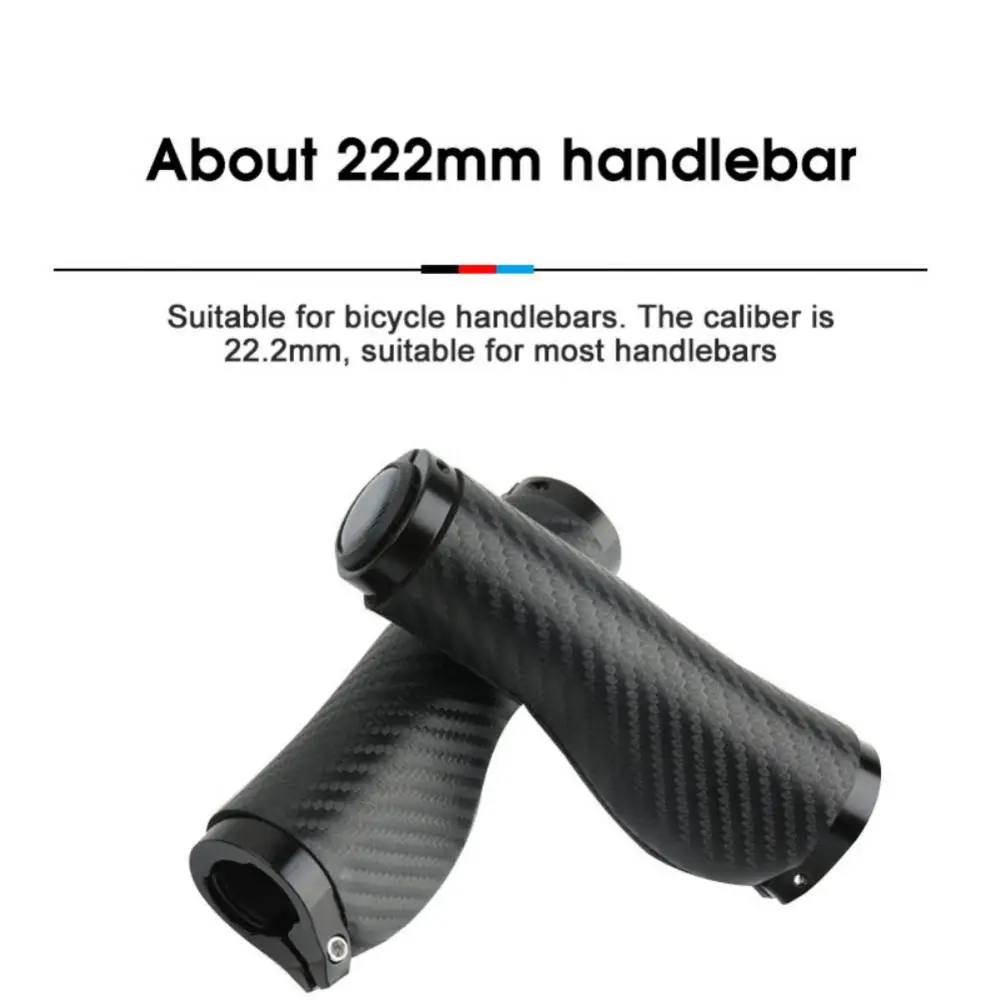 Ручки для руля велосипеда из углеродистой текстурированной кожи ручные захваты
