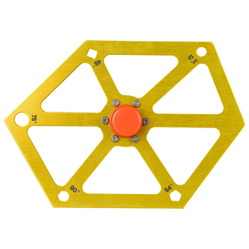 

Angle Ruler Cutting Machine Table Saw Angle Adjustment With Magnetic Aluminum Alloy Hexagonal Ruler