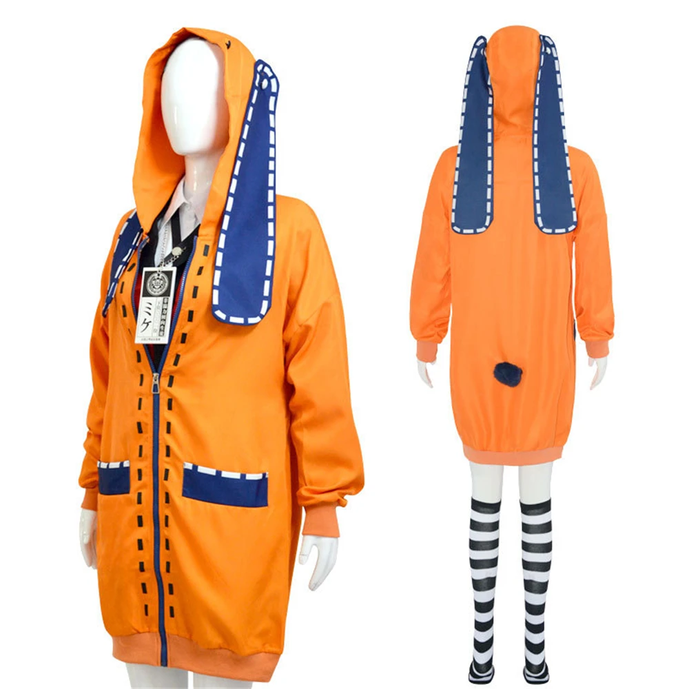 

Игровой аксессуар Yomozuki Runa, оранжевый женский костюм для косплея из аниме на Хэллоуин, милый костюм с длинными ушками