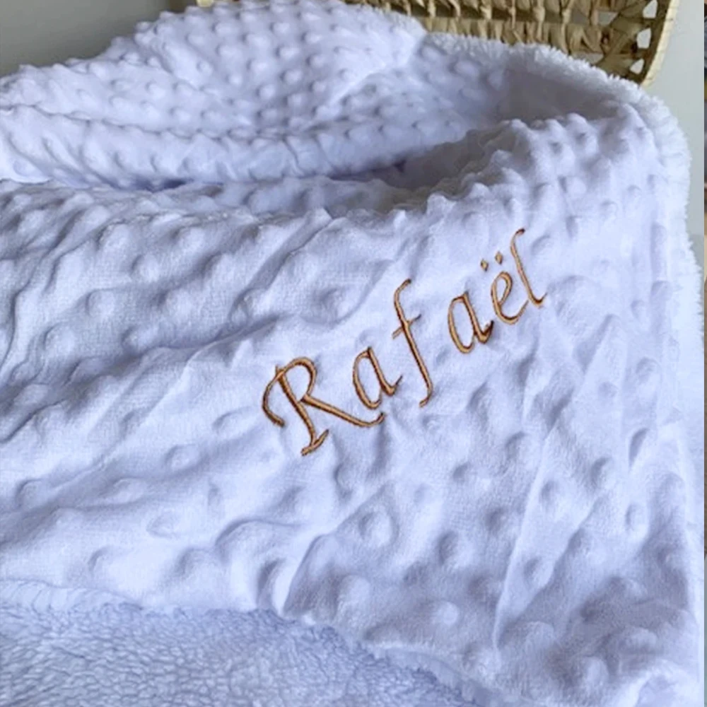 Подарочный набор для новорожденных мягкое одеяло с вышивкой Детские