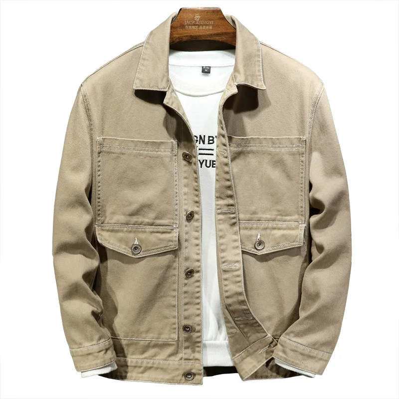 

Autumn denim jacket men's loose jacket men's jacket trend