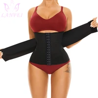 lanfei waist trainer corset for women firm waist support belt slimming belt power faja waist cincher fat compression strap