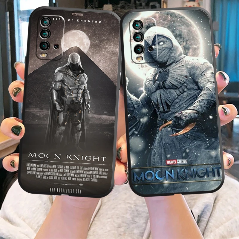 

Marvel Moon Knight Phone Case For Xiaomi Redmi 9 9T 9AT 9A 9C Note 9 Pro MAX 5G 9T 9S 10S 10 Pro MAX 10T 5G Luxury Ultra