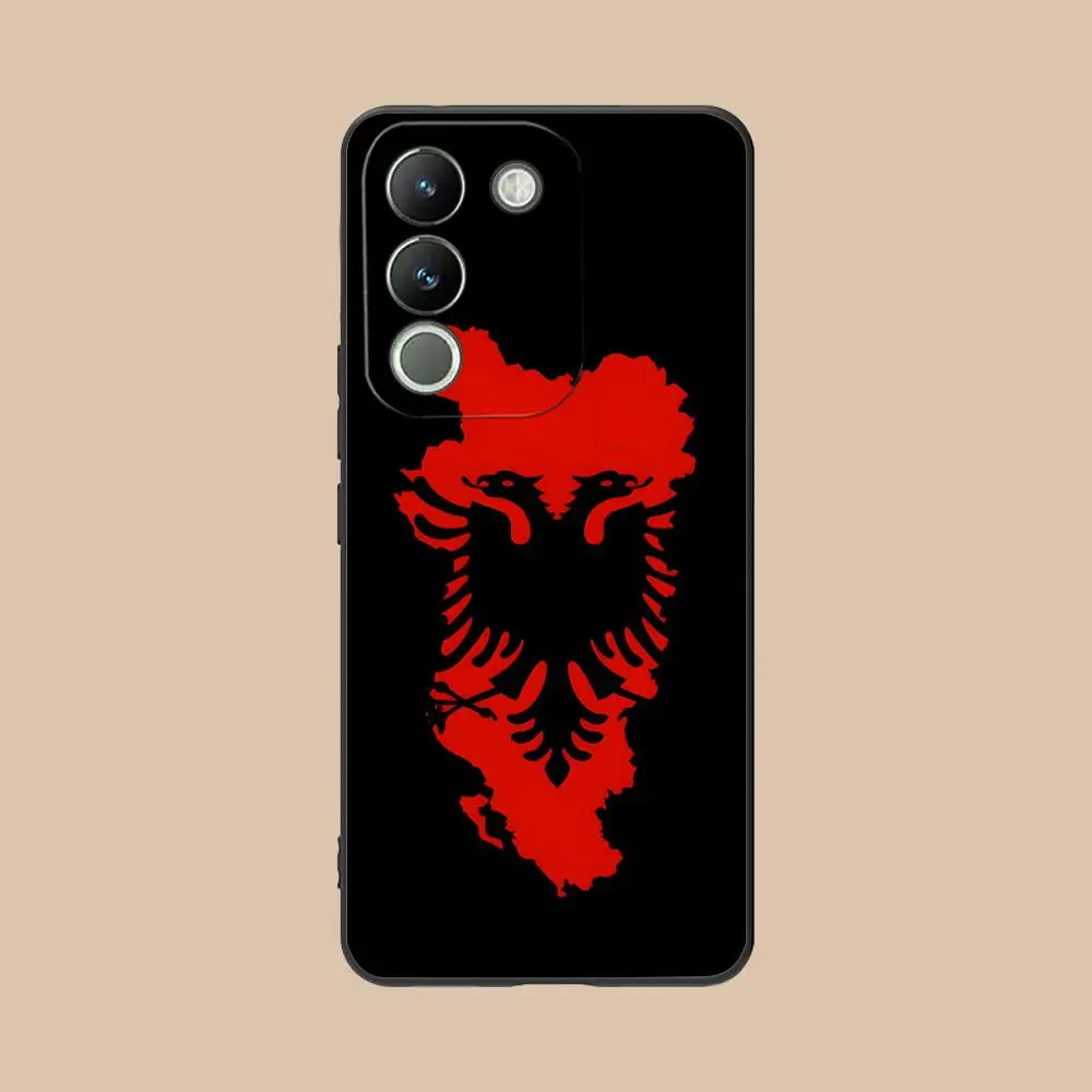 Чехол для телефона с флагом Албании для VIVO V60 V50 V40 V30 V29 V27 V25 V23 Pro Lite 5G, мягкий противоударный чехол из ТПУ (art.: 3920da9d32fed) - 3920da9d32fed