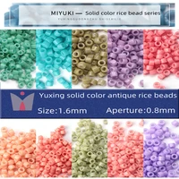 1 6mm 1g 10g miyuki yuxing solid color antique glass beads diy jewelry clothing handmade bracelet accessories