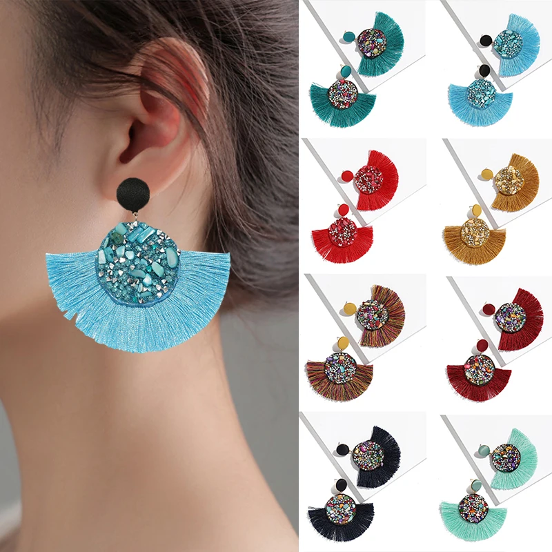 

Multicolors Bohemian Tassel Earrings Tassel Earrings For Women Fringed Statement Earrings Bohemian Summer Party Earrings