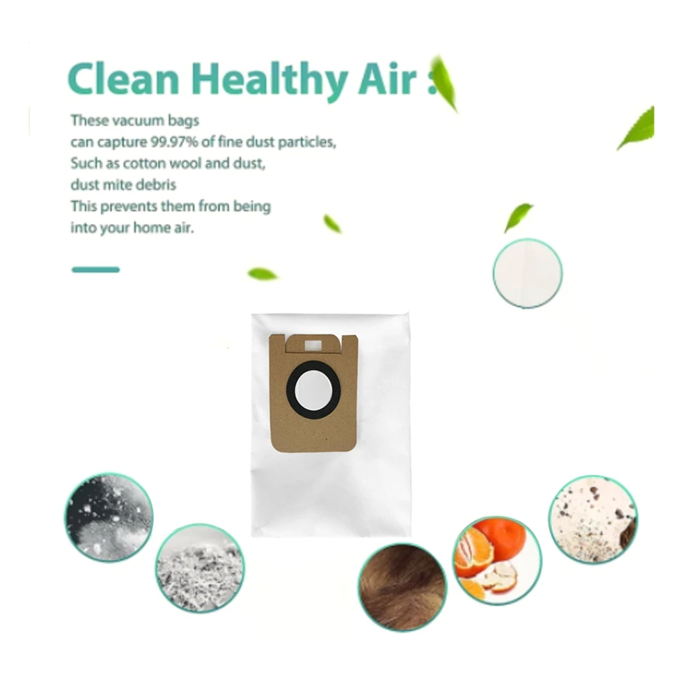

20Pcs Dust Bags for Xiaomi Dreame Bot D10 Plus RLS3D Vacuum Cleaner Garbage Dust Bag Replacement Spare Parts
