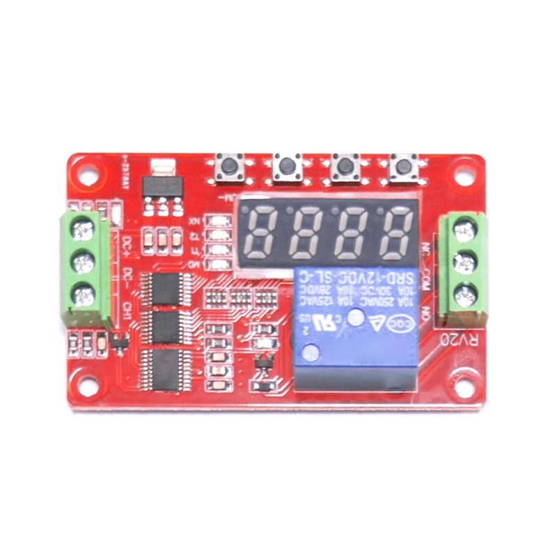 Фото FRM01 PLC Digital реле дисплея Module 12V релейный модуль контроля задержки времени №5