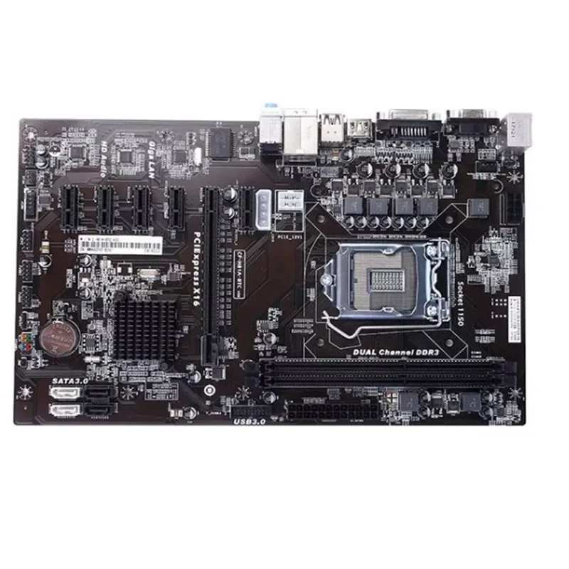 

2022 H81 BTC PRO Материнская плата 6GPU 6PCI-E 6 графики H81A-BTC B250 экспертная материнская плата LGA 1150 H81 BTC TB85 для майнинга