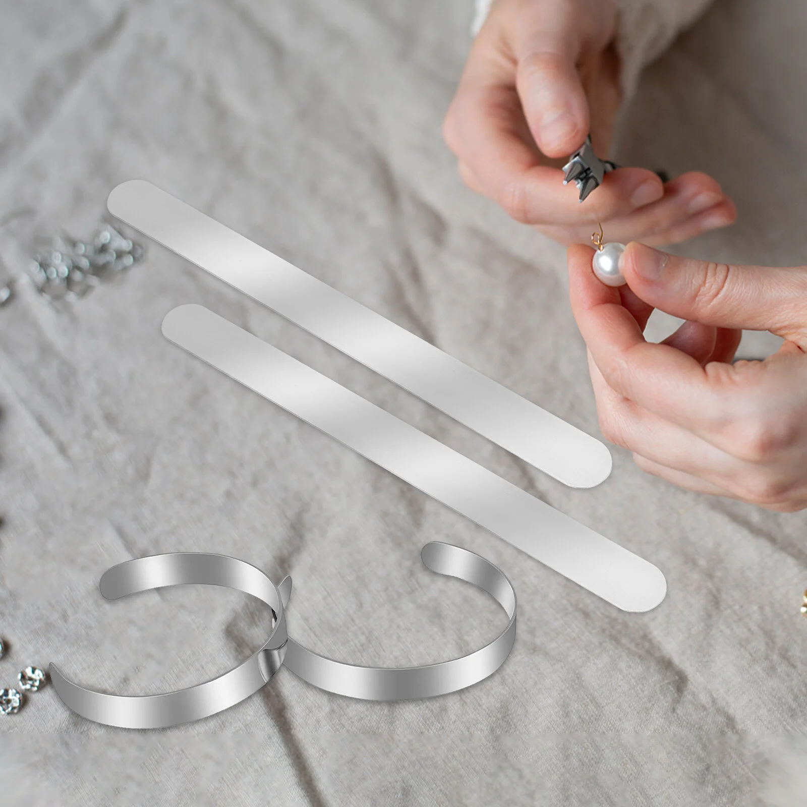 Sleeve Blank Bracelet Jewelry Blanks Stainless Steel Inner Core DIY Crafts