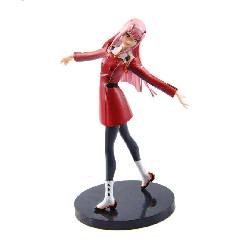 

21cm DARLING In The FRANXX Stand Figure Toy ZERO TWO 002 Action Figure Toy Anime Decoration Cosplay Decor Model Dolls Kids Gift