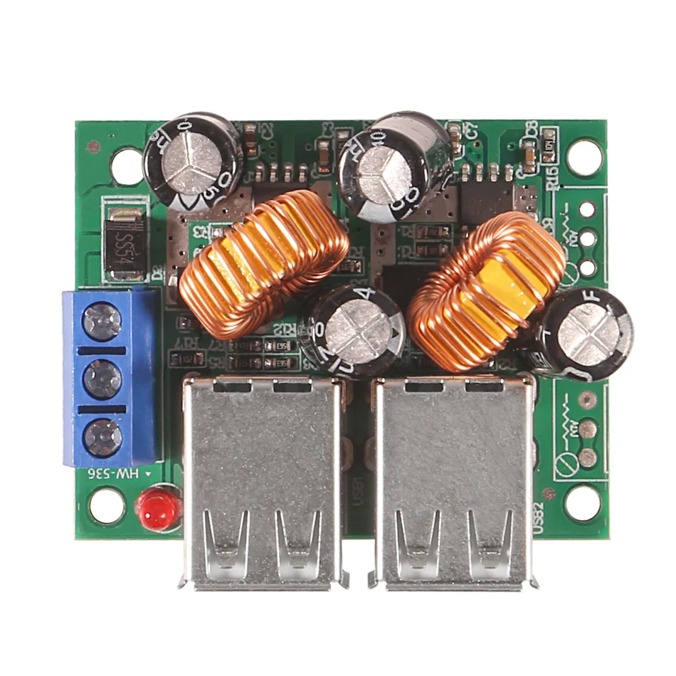 

4 Four USB Port A5268 Step Down Power Supply Converter Board Module DC 12V 24V 40V to 5V 5A For MP3/MP4 Phone Car Equipment