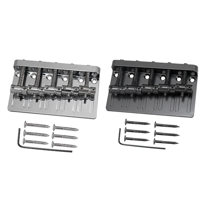 

Hot 3C-5 String Thickened Bass Saddle Bridge Pull String Plate For 5 String Electric Bass Guitar Accessories