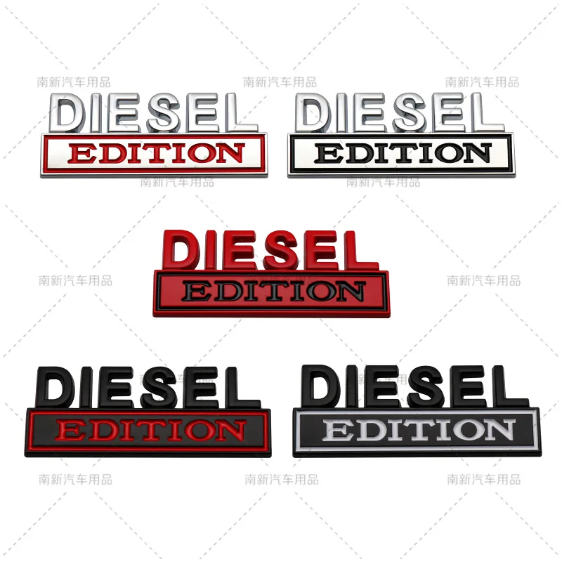 

Automobile metal leaf plate logo is suitable for diesel engine DIESEL EDITION refitted car body with badge sign.