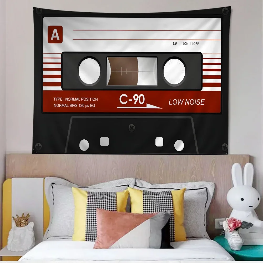 Ретро-кассета музыкальная лента подвесной богемный гобелен Таро хиппи настенные