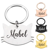 Personalized Anti-lost Name Tel Dog Tags Name Phone for Cat Puppy Dog Pet NamePlate Pendant Customized Dog Collar Accessories