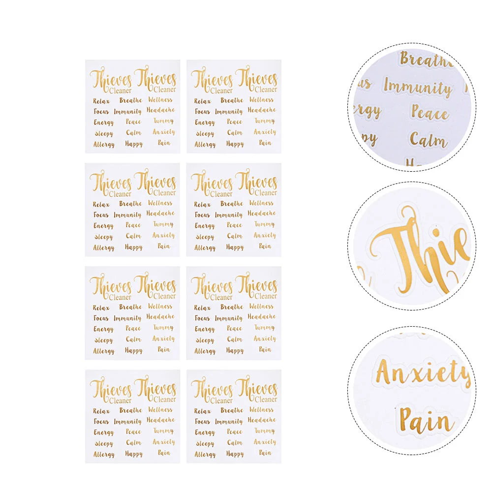 

Bottle Oil Essential Stickers Labels Label Adhesive Self Decals Roller Bottles Pasters Diy Tags Sticker Tag Makeup Letters