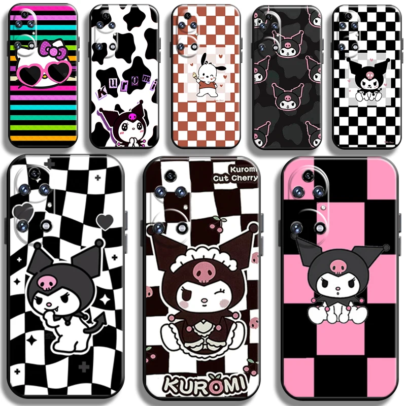 

Cute Kuromi Kitty Kuromi Phone Case For Huawei P50 P50 Pro Cover Full Protection Back Carcasa TPU Coque Cases Shockproof Shell