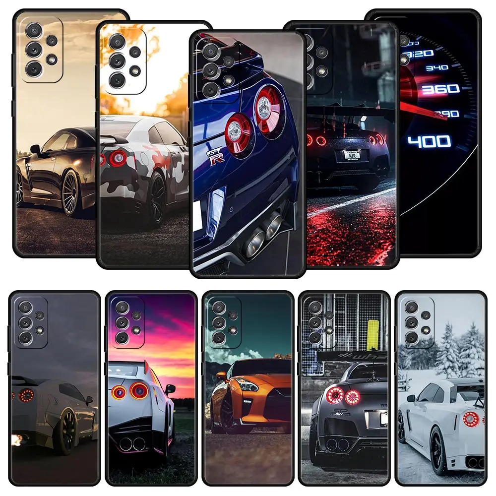 

GTR Sport Car Case For Samsung Galaxy A53 A23 A33 5G A13 A03 A21s A03s A31 A11 A41 A51 A52 A71 A73 M21 M22 M31 A01 Phone Cover