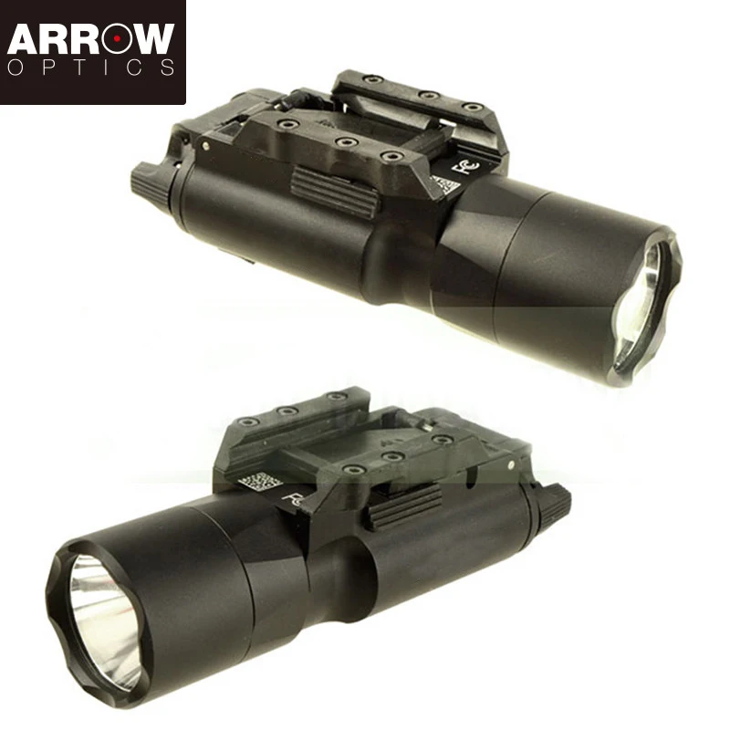 Outdoor Hunting Flashlight Weapon Light Black Accessories Electric Torch Scope Mount Flashlight