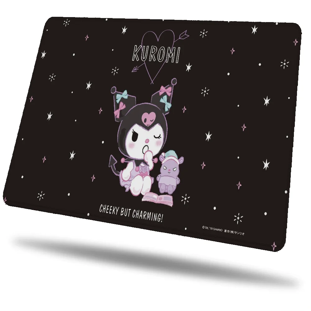Маленький коврик для мыши Kuromi милый Настольный игровой