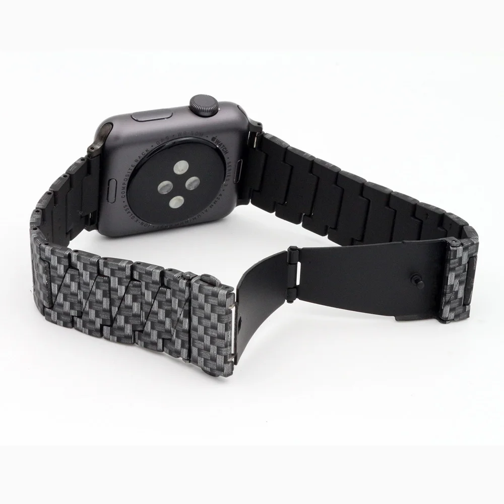 Ремешок сменный из углеродного волокна для Apple Watch IWATCH Band 41 мм 45 44 42 40 38 - купить по