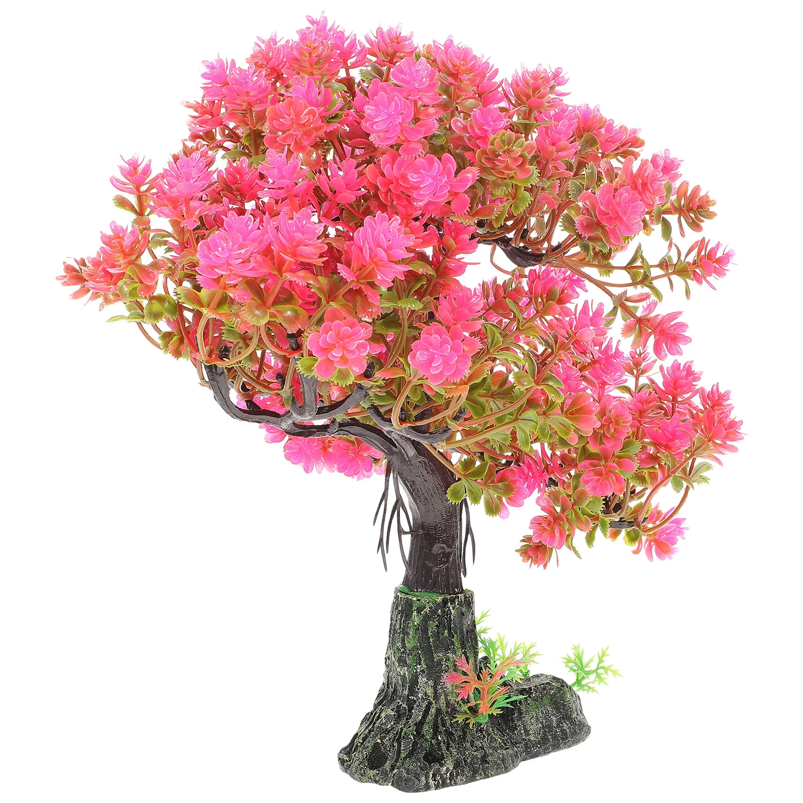 

Aquarium Decor Tank Fishtree Fakedecorations Desktop Decorative Household Resin Realistic Accessoriescompact Artificial Bonsai