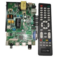 free shipping st53ru fp2 lcd led three in one tv motherboard dual hd hdmi interface 30 60v 350ma